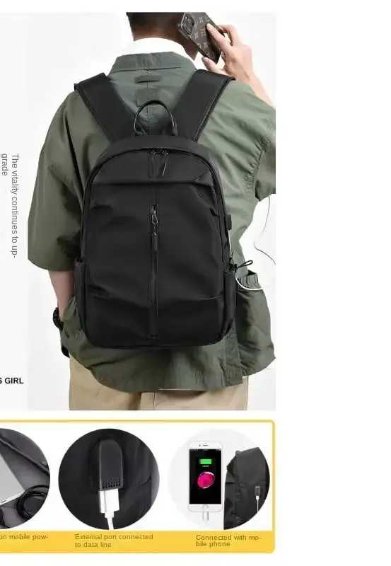 sac à dos léger résistant à l'eau pour hommes, sac pour ordinateur portable de grande capacité, sac à dos d'école décontracté pour affaires, sac à dos de voyage quotidien en plein air