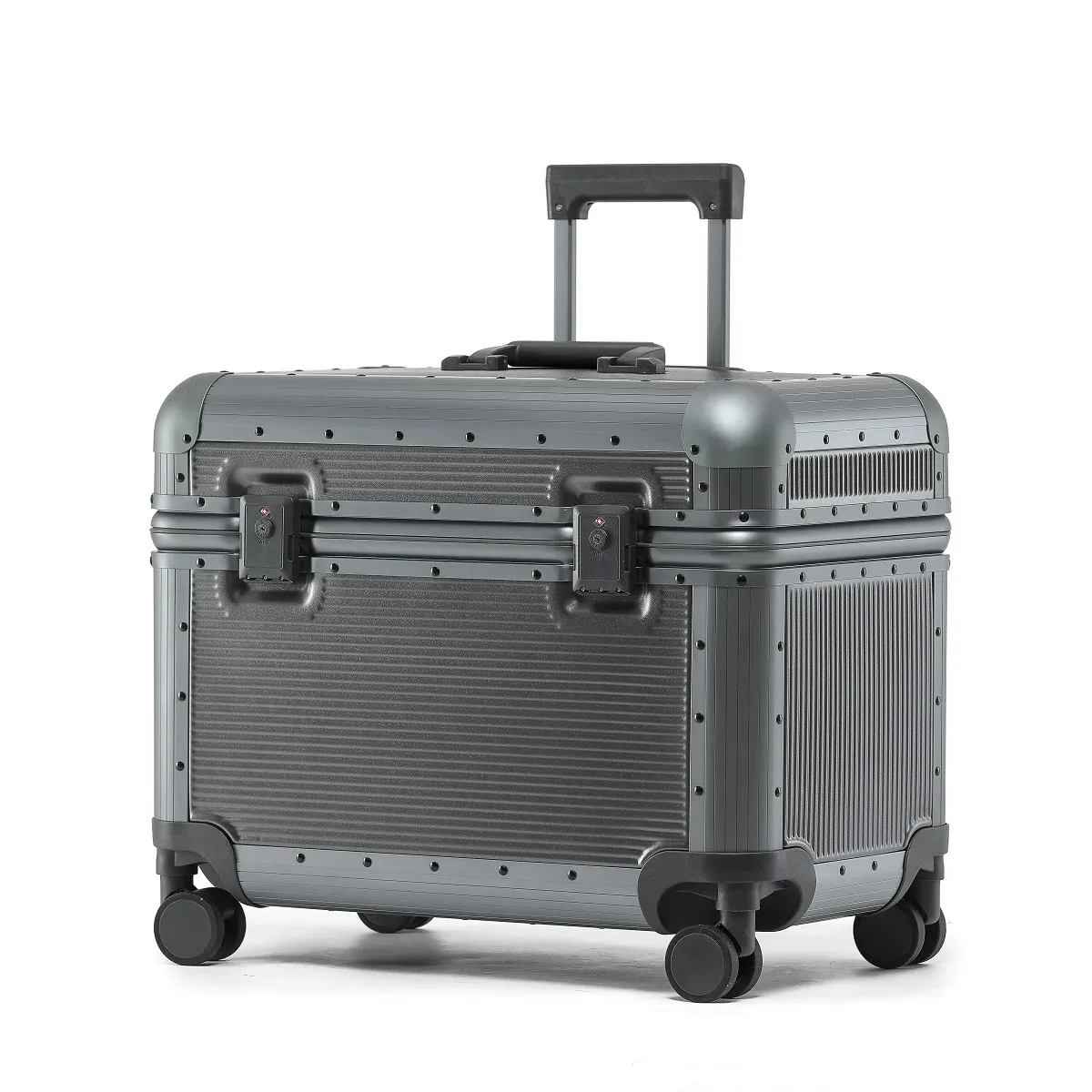 valise à roulettes bunnyfly 20 pouces avec cadre en aluminium, poignée rigide, serrure tsa, petite valise cabine pour appareil photo et photographie