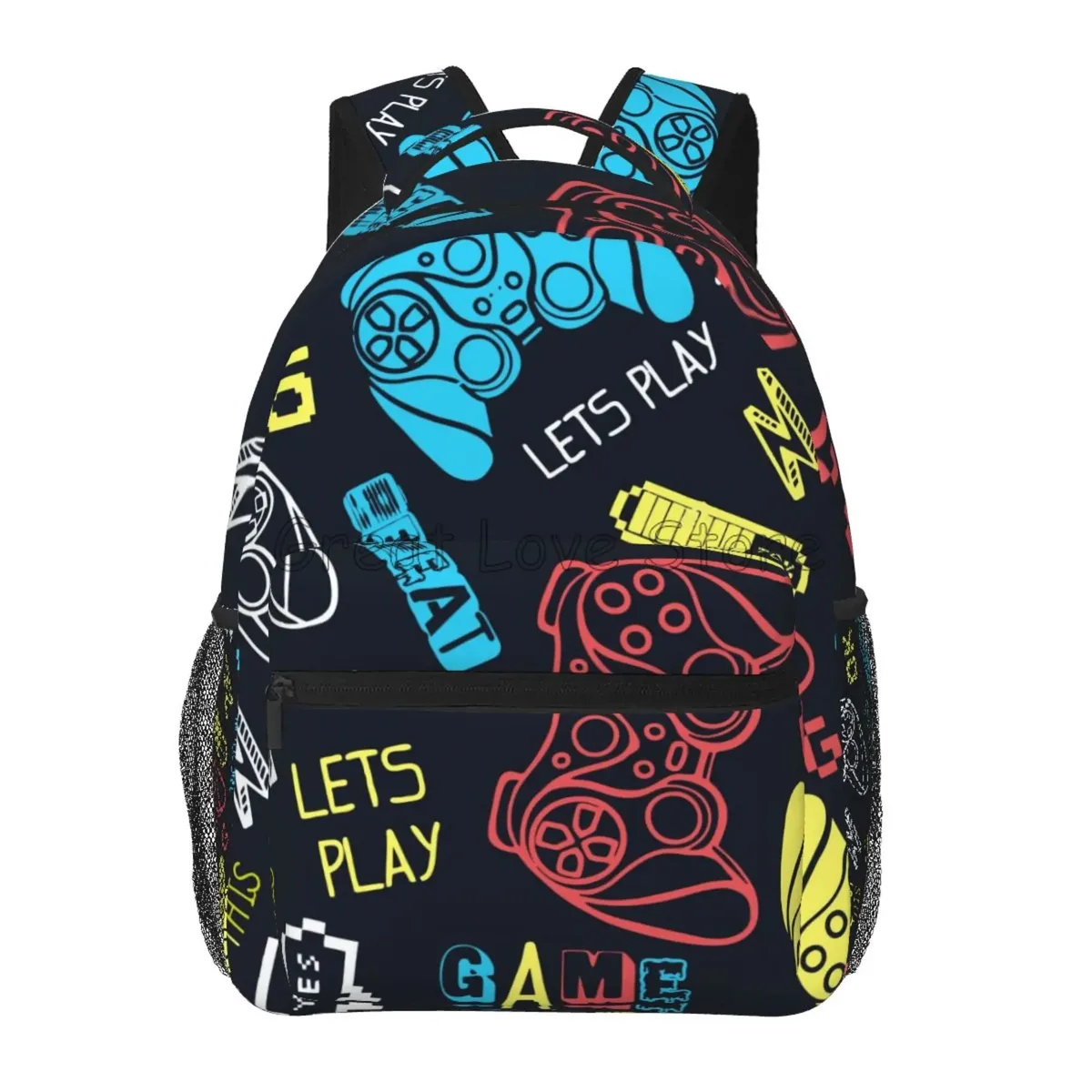 contrôleur de jeu vidéo sacs à dos d'ordinateur portable pour garçons filles durable école ordinateur bookbag unisexe voyage randonnée camping sac à dos