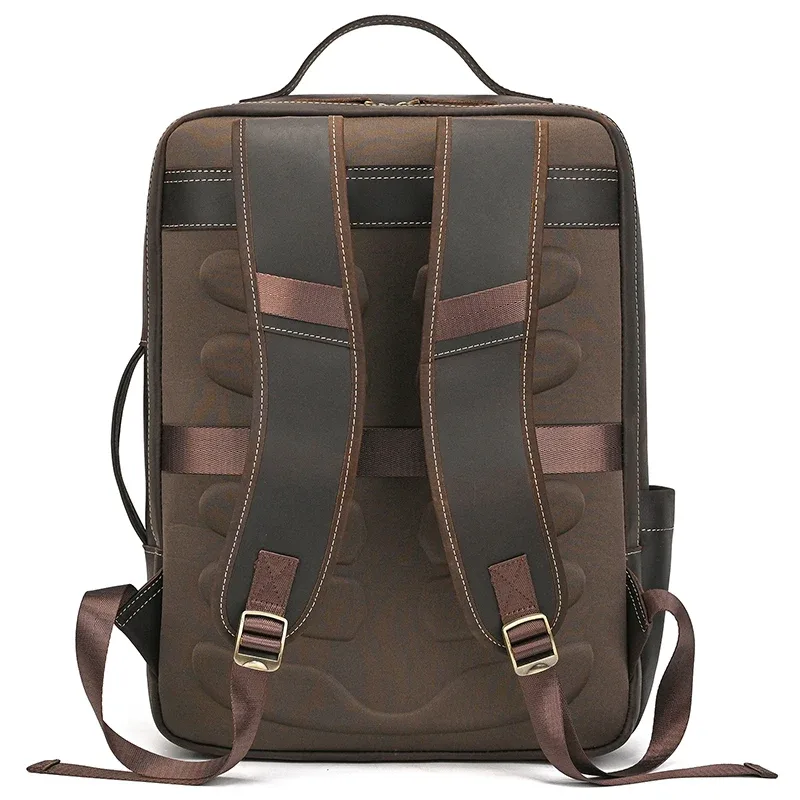 crazy horse – sac à dos en cuir de vache pour hommes, sac pour ordinateur portable, double épaule, sac de voyage de grande capacité, sac à dos quotidien
