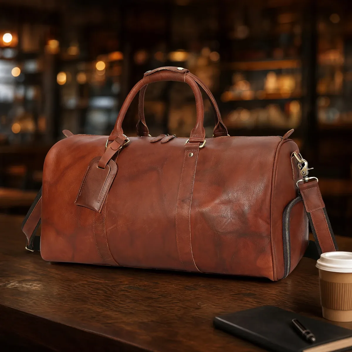 sac de voyage en cuir véritable pour homme avec compartiment à chaussures, sac de sport en cuir de vachette de qualité supérieure, sac de week-end à bandoulière
