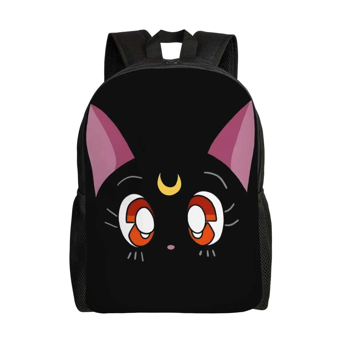 sac à dos pour ordinateur portable luna cat face, nouvelle collection scolaire, sailor moon, pour adolescents, 1 pièce