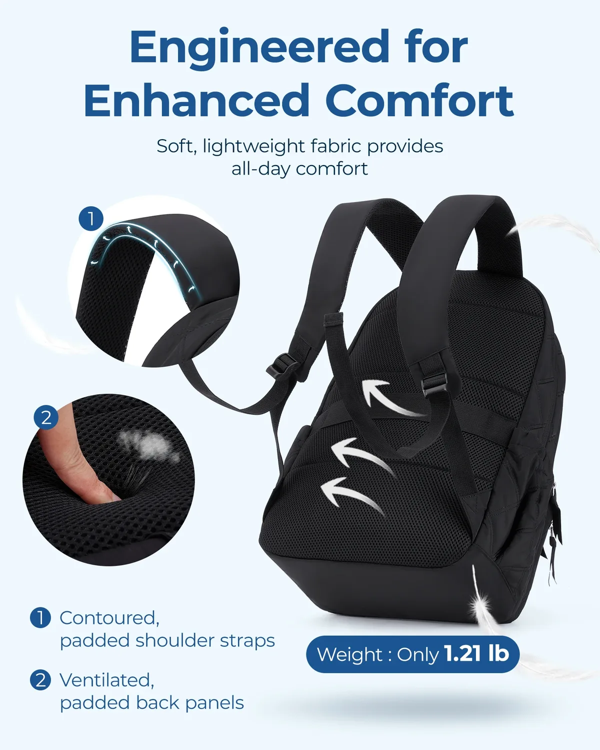 bagsmart 15.6 "sac pour ordinateur portable haute capacité à la mode collège sac à dos pour femmes mignon voyage livre sac point fille école sac à dos