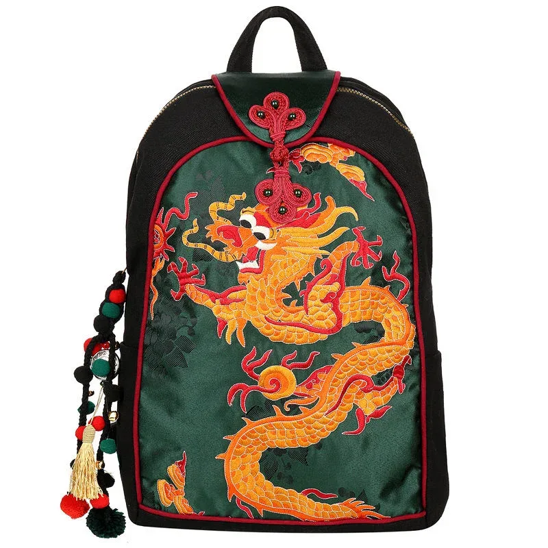 sac de voyage chic en toile d'aviation dragon sr, cartable ethnique, loisirs, randonnée, tradition alberoise
