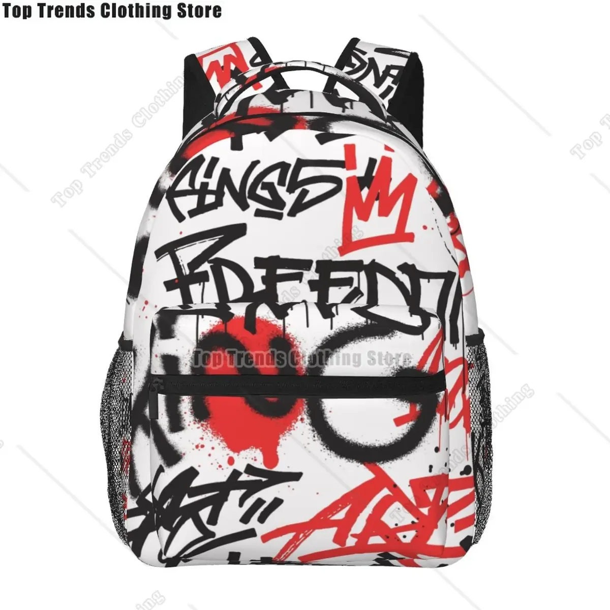 collection de bandes dessinées graffiti pop art imprimé sac à dos de voyage unisexe grande capacité sacs à dos pour ordinateur portable sac à dos d'école pour adolescents