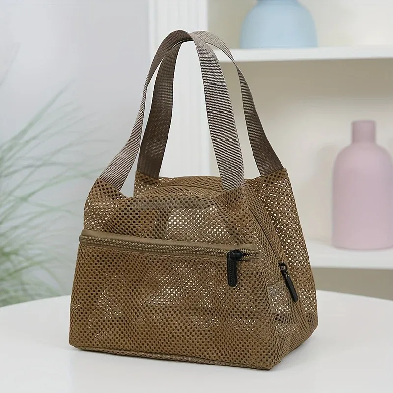 sac à main en nylon robuste, grand sac fourre-tout avec fermeture éclair, sac spacieux pour le travail, les voyages et l'usage quotidien pour les mamans et les professionnelles, 4 couleurs