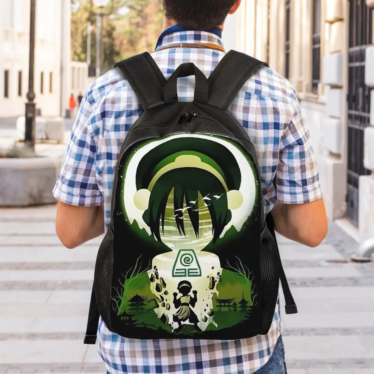 sac à dos avatar the last airbender pour couple, 1 pièce, nouvelle collection toph's ability pour la rentrée scolaire