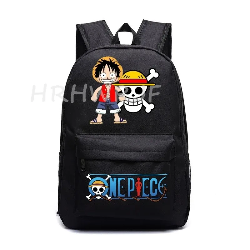 Sac à dos ONE PIECE Monkey D Luffy pour adolescents, sac à dos en nylon pour filles, sac à dos mignon pour femmes, sac à dos pour ordinateur portable, sac de voyage, sac à dos de grande capacité, unisexe
