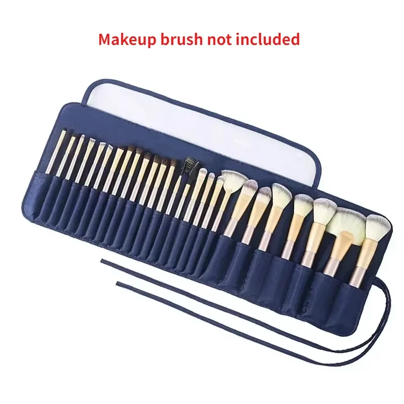 sac de rangement pour pinceaux de maquillage professionnel, sac de rangement pour pinceaux de maquillage pour femmes, organisateur de voyage, sac de beauté pliable et portable