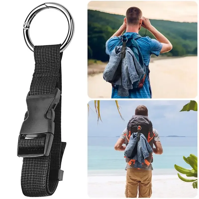 2 sangles de fixation pour bagages de voyage avec boucle de déverrouillage, antivol, pour sac à dos portable, veste et petits outils d'extérieur