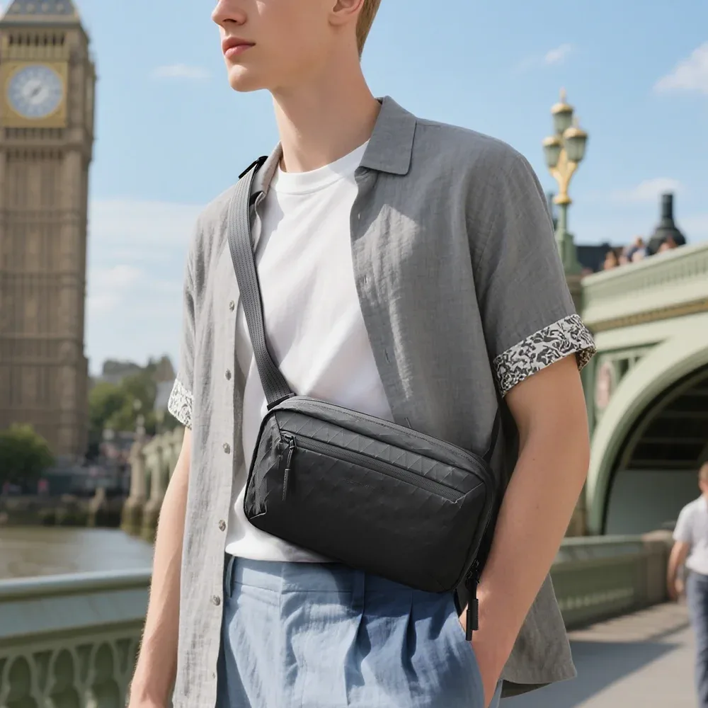 heroic knight – sac à bandoulière de qualité pour hommes, sacoche légère et étanche x-pac, pochettes élégantes avec bandoulière détachable