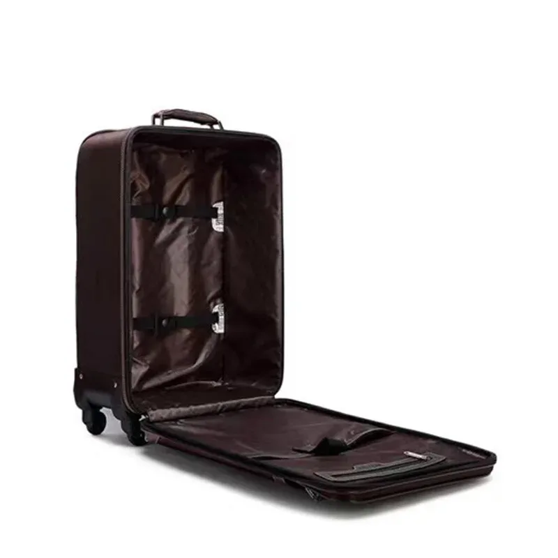  étui pour sac à dos en cuir pu, étui pour ordinateur portable de voyage d'affaires avec roues universelles, bagage à roulettes multifonctionnel