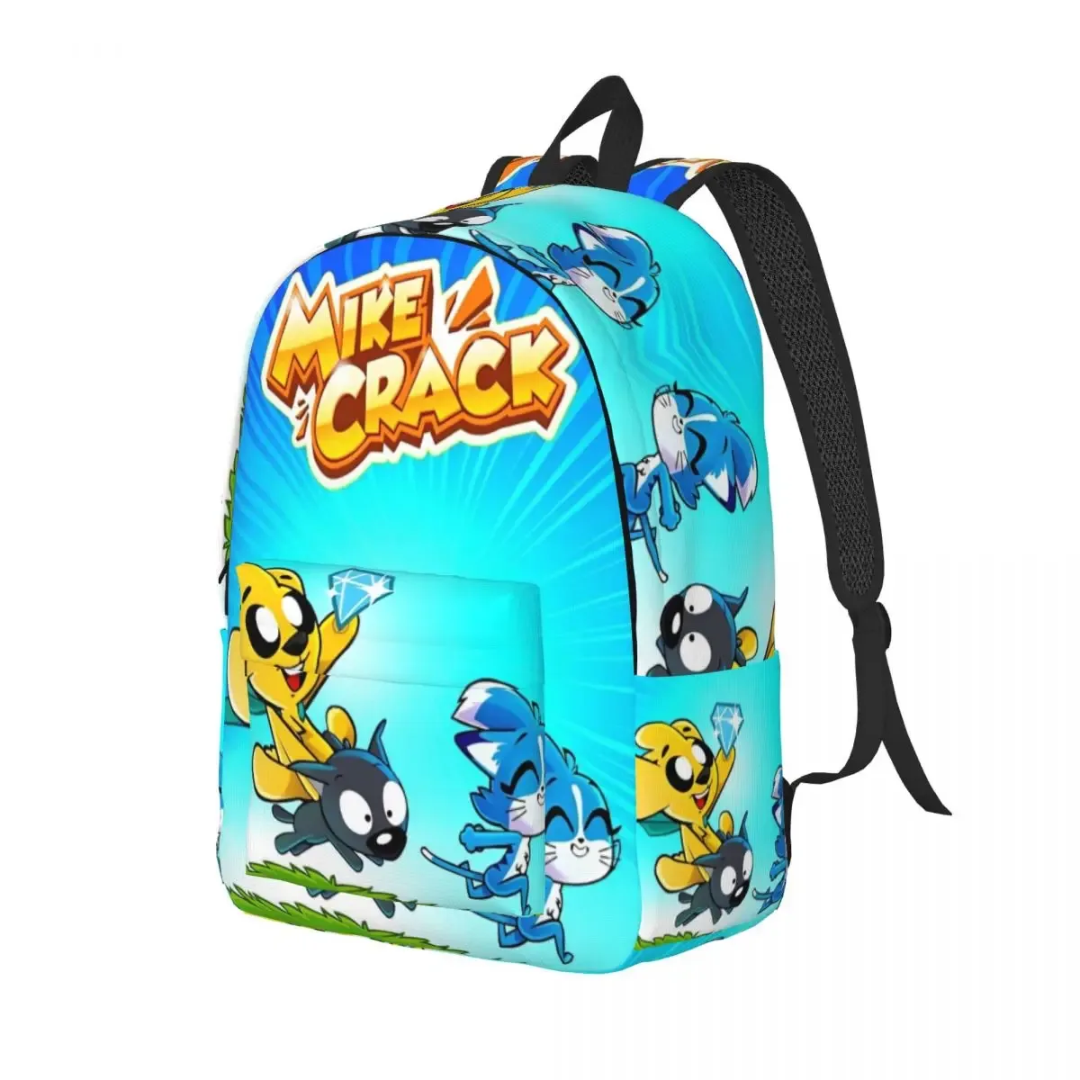 kawaill mikecracked miner sac à dos pour hommes femmes mode anime chiens étudiant travail sac à dos collège toile sacs cadeau