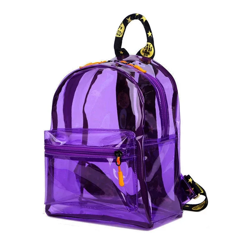 tinat fashion – sac à dos transparent pour femmes, mini sac à dos mignon de voyage, sac à dos d'école, sac d'étudiant pour filles, mochila pour enfant