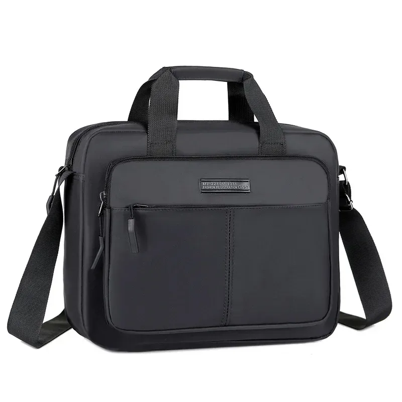 Nouveau sac à bandoulière horizontal de grande capacité pour hommes sac de messager porte-documents multifonctionnel simple sac à main de livre A4 sac d'affaires 가