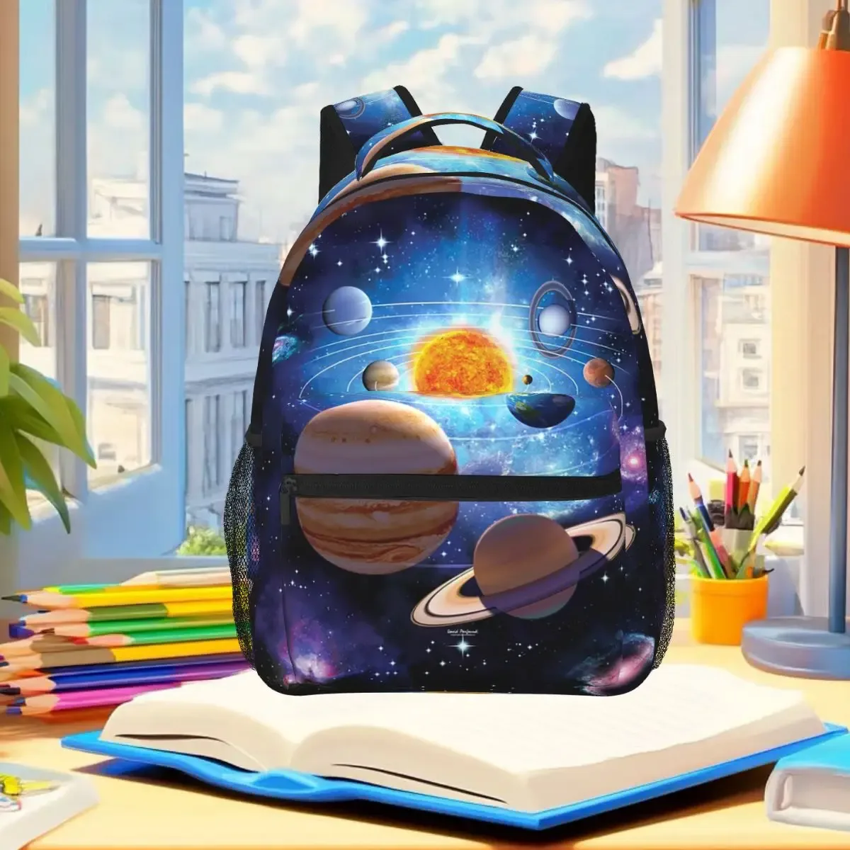 sac à dos pour étudiants, système solaire, planètes, univers, sac d'école, sac à dos de randonnée, sac de voyage pour hommes et femmes, sac à bandoulière