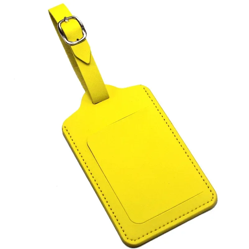 étiquette de bagage en cuir de qualité, accessoires de voyage, valise, identification, adresse, porte-nom, étiquette d'embarquement pour bagages, étiquette portable, livraison directe