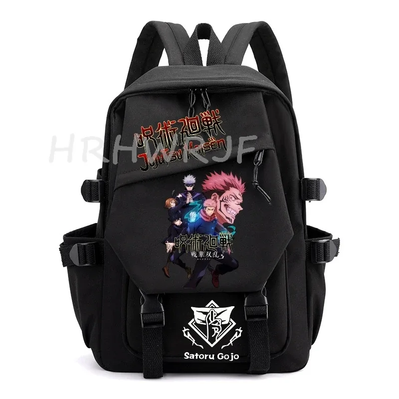 sac à dos anime jujutsu kaisen gojo satoru, grande capacité, pour ordinateur portable, école, voyage, pour femmes et hommes, mochilas décontractées