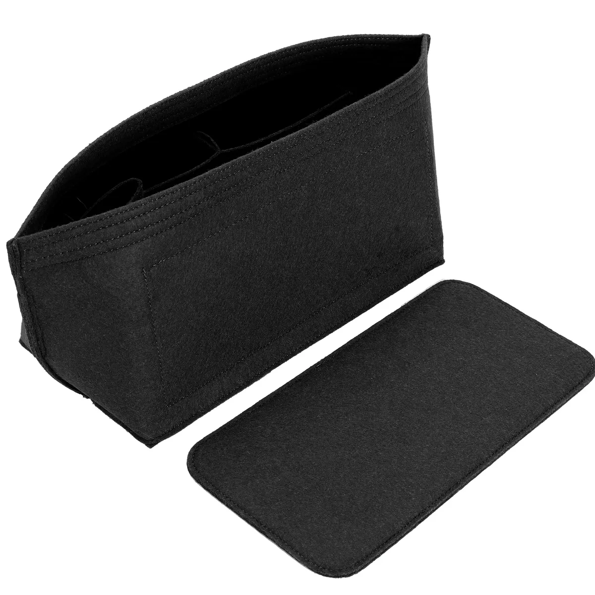 organisateur de sac à main en feutre avec fermeture éclair et 10 poches, grand format, pour sacs fourre-tout et sacs de voyage