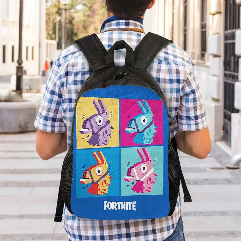 sac à dos de dessin animé fortnite de 15 pouces pour garçons et filles unisexe, sac à dos d'école, sac à dos léger pour étudiants, sac à dos de grande capacité