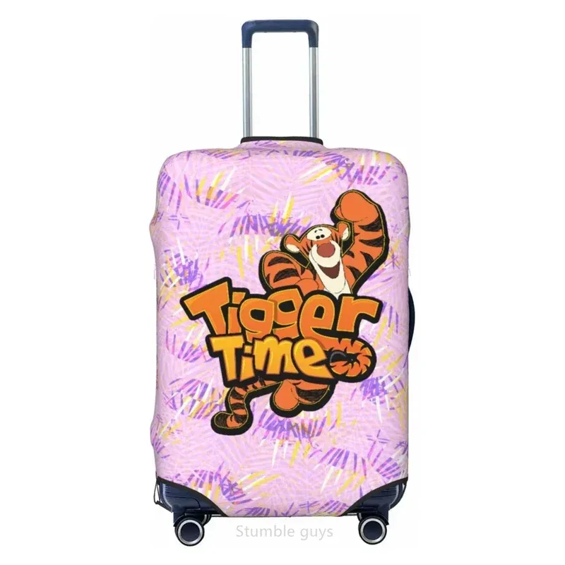 housse de valise élastique universelle, imprimé tiggers, pour bagages de 18 à 32 pouces, anti-poussière, anti-rayures, lavable, accessoire de voyage essentiel