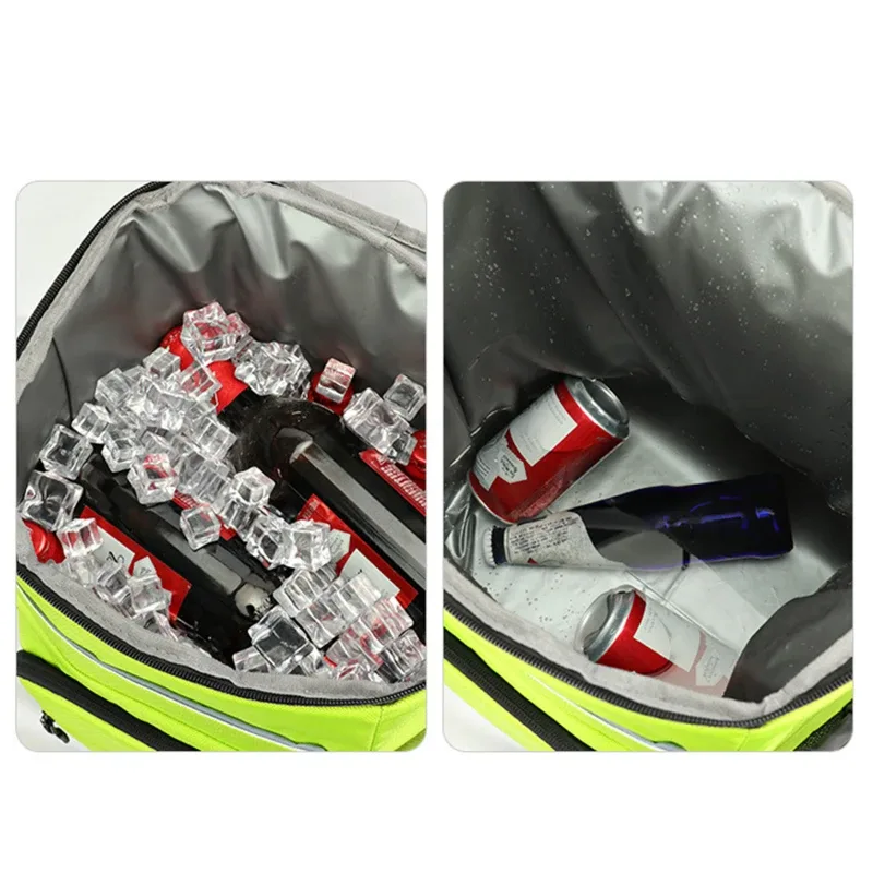 sac isotherme souple de 30 l, grand format, capacité 36 canettes, sac à dos thermique isolé, sac de voyage, sac de plage, sac à glace, sac à bière, sac à provisions étanche, sac à dos pour le stockage des aliments