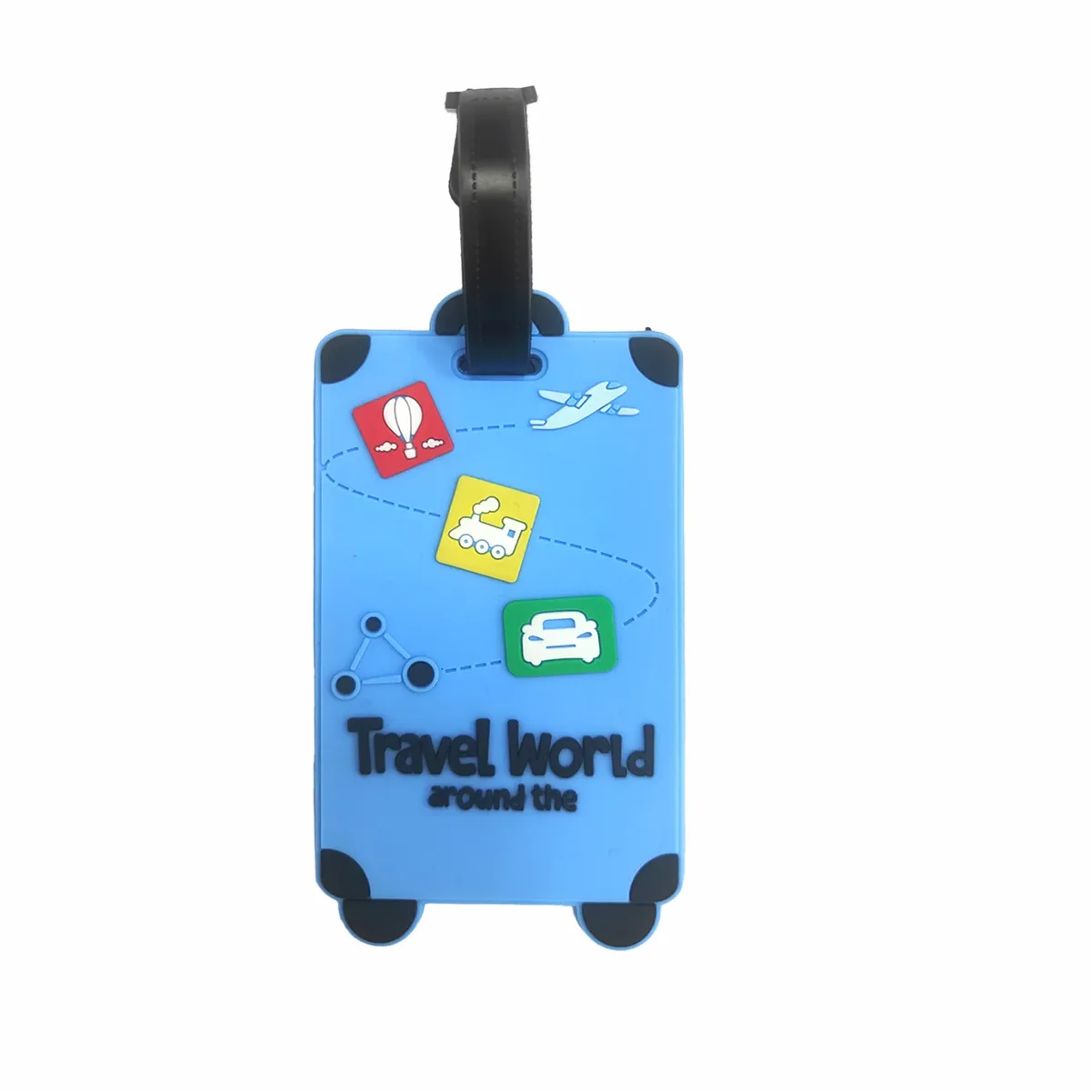nouvelle étiquette de bagage mignonne étiquette de valise nom id adresse étiquette pvc carte d'embarquement étiquettes de voyage étiquettes de bagage accessoires de voyage de vacances