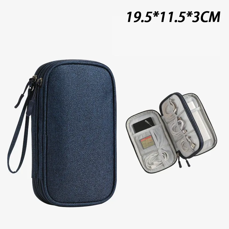 sac de rangement pour câbles usb, sac de rangement portable multifonctionnel pour chargeur et téléphone portable