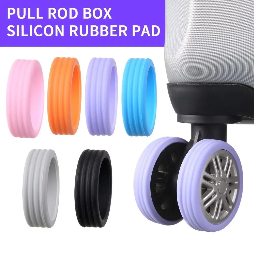 Protecteur de Roues de Bagage en Silicone avec Son Silencieux, Accessoire de Protection de Valise, 4/8 Pièces