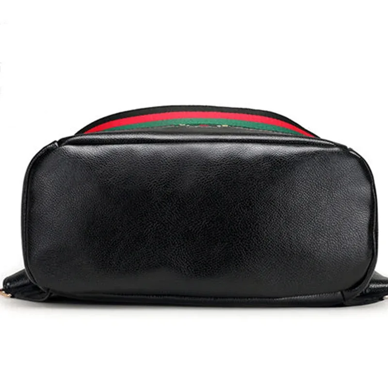 sac à bandoulière double, sac pour femmes à double usage de grande capacité, sac à dos pour femmes de style coréen à rayures de couleur contrastée à la mode
