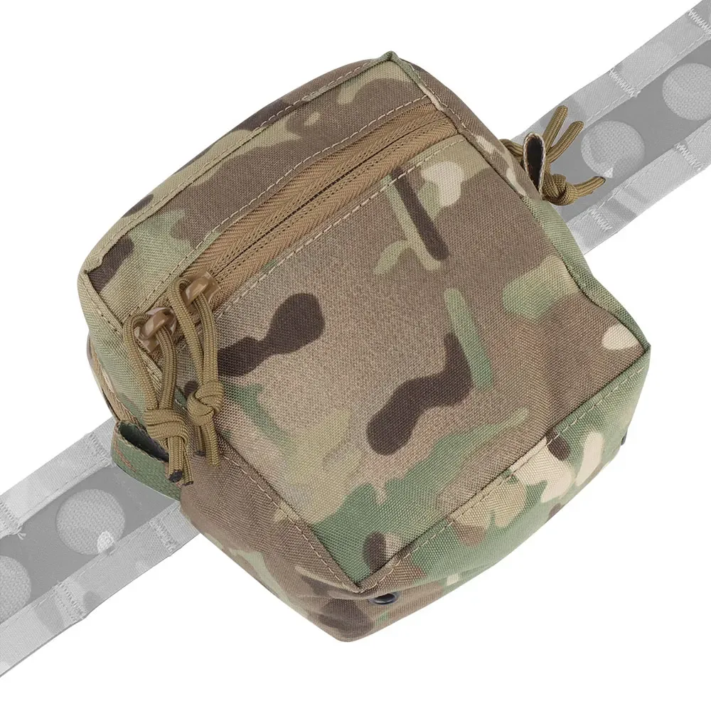 pochette gp d'extérieur carrée, petit sac divers, sac de rangement à fermeture éclair molle