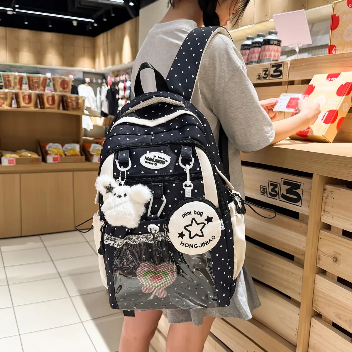 nouveau sac à dos ulzzang ita bag harajuku tendance kawaii pour campus et école, sac à dos simple pour femme