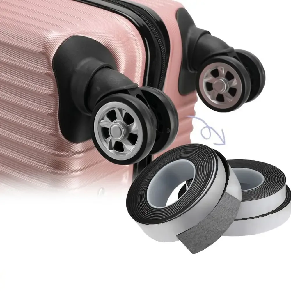 Roues à bagages autocollant insonorisé boîtier de chariot autocollant silencieux réduire le bruit valise roues couverture réduire le bruit