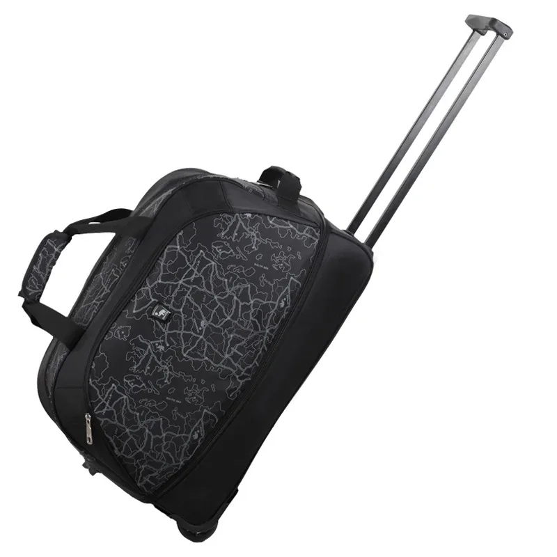oiwas sac de voyage pliable, sac de voyage à roulettes, valise à roulettes pour femmes et hommes, sacs de voyage avec roulettes, sac à main de bonne qualité