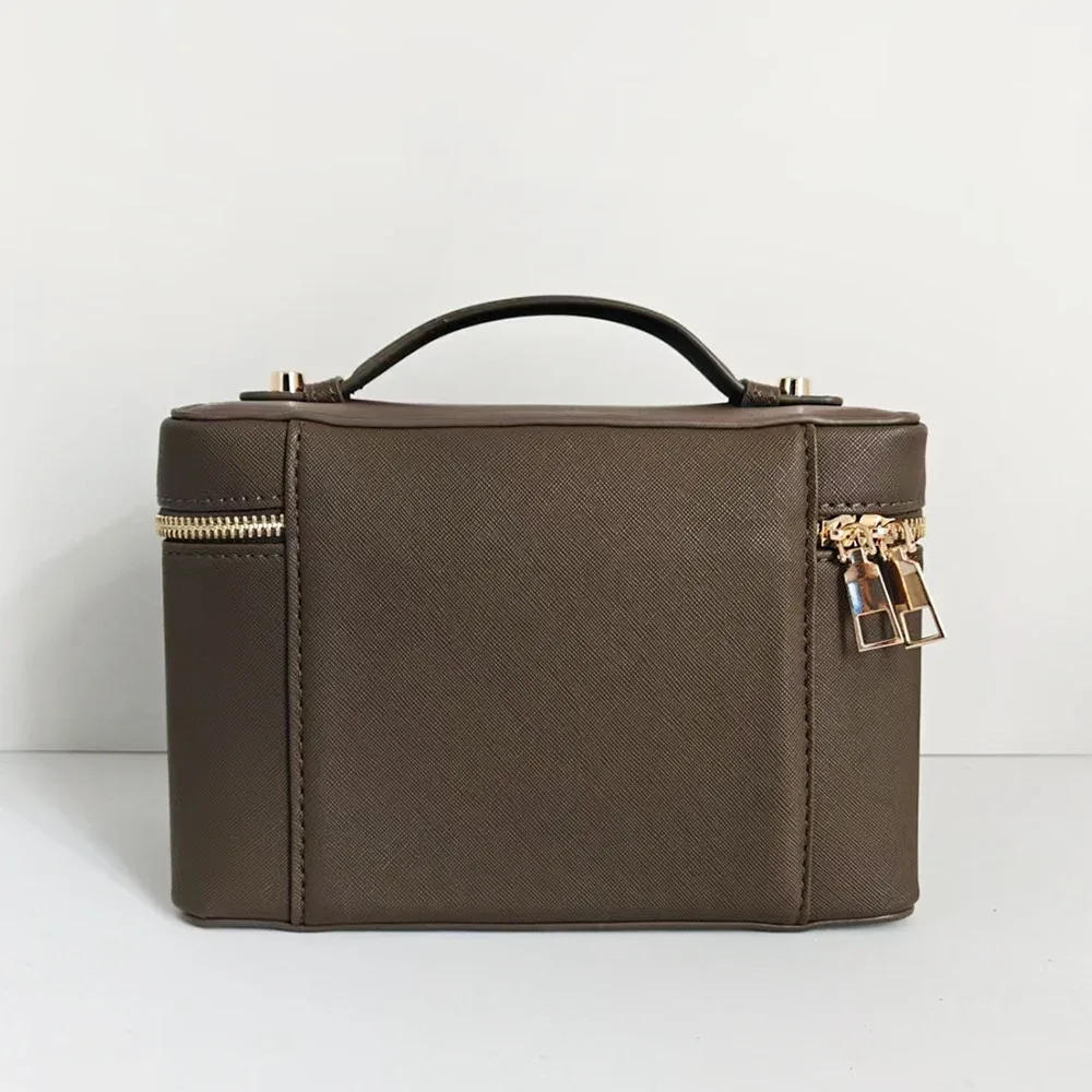 sac de maquillage personnalisable avec initiales pour femmes, grande capacité, lettres personnalisées, trousse de toilette de voyage pour femmes, boîte de rangement pour cosmétiques