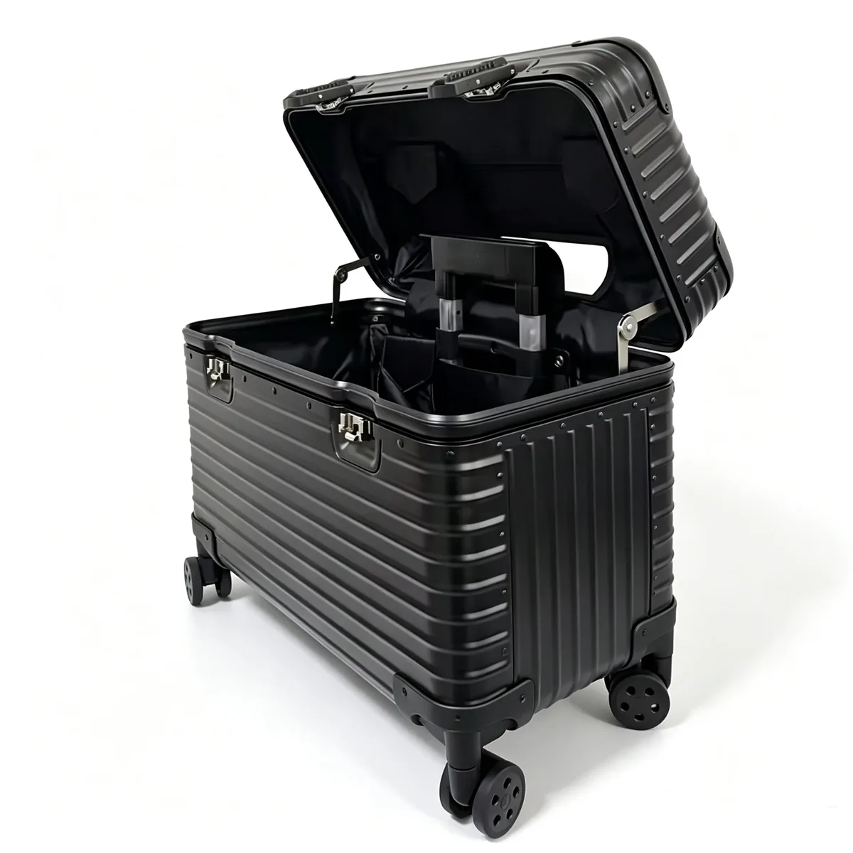 valise en alliage d'aluminium et de magnésium, ouverture par le haut, 18/20 pouces, bagage à main, bagage à roulettes, serrure tsa, boîte à outils pour la photographie