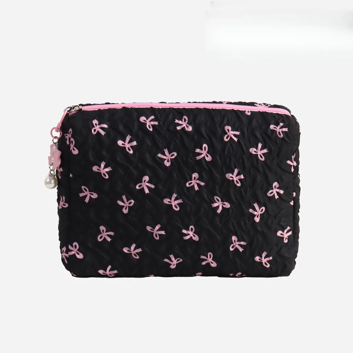 sac de rangement pour porte-monnaie ykxb de grande valeur, trousse de maquillage mignonne, grande capacité, trousse de maquillage haut de gamme avec nœud