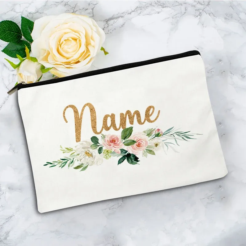boîte de rangement de voyage personnalisée, boîte de rangement pour mariage, boîte de rangement individuelle, sac de maquillage en toile pour fête, pochette cosmétique, organisateur, cadeaux pour femme