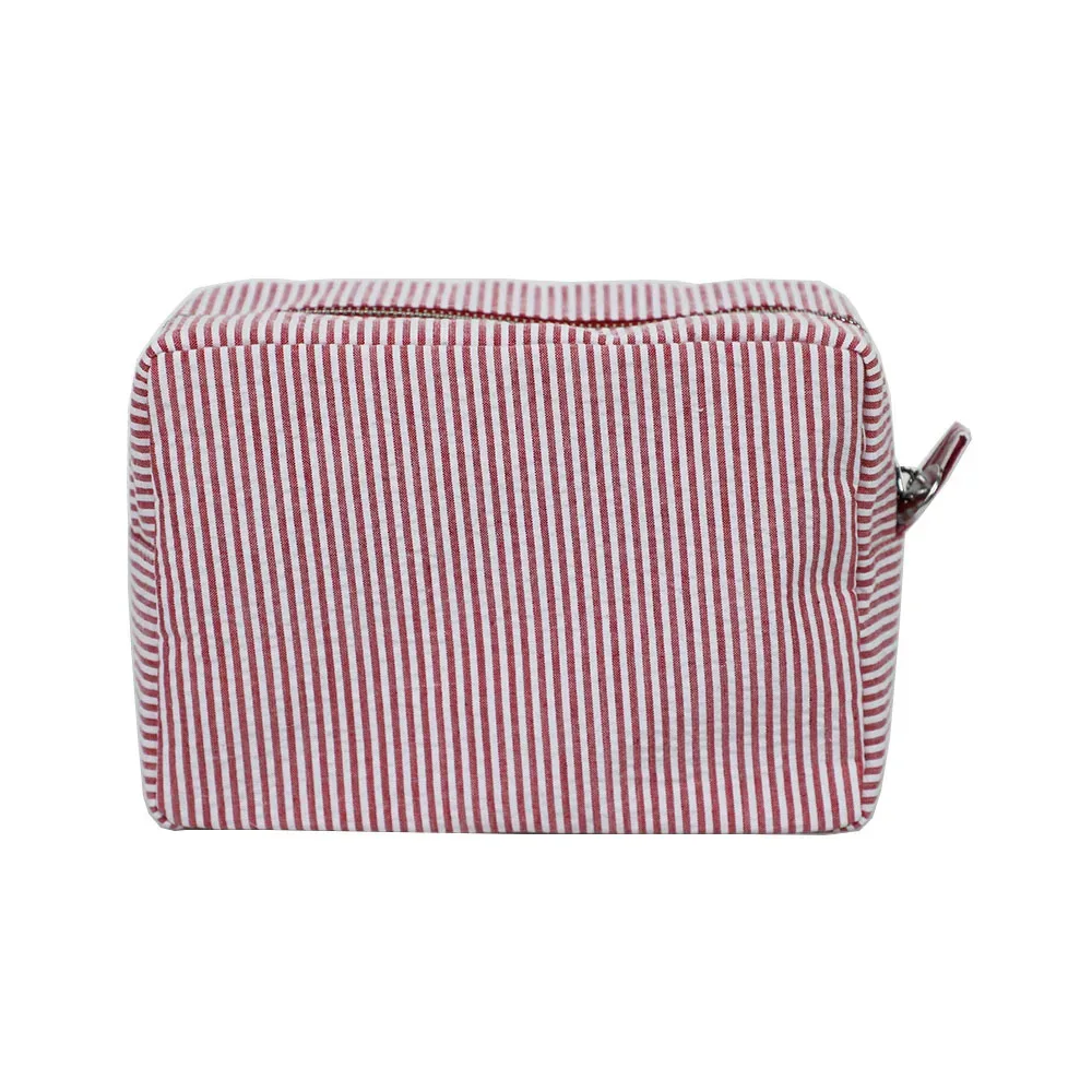 trousse à cosmétiques avec nom personnalisé, cadeau d'anniversaire pour femme, trousse de toilette de voyage, sac cadeau de mariée en coton avec nom brodé