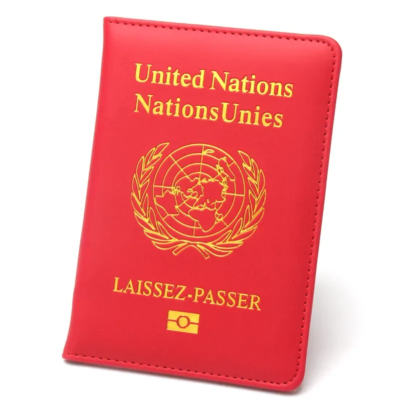porte-passeport d'affaires léger et portable, protection, design mince, motif un transfrontalier, couverture de passeport unisexe en cuir pu