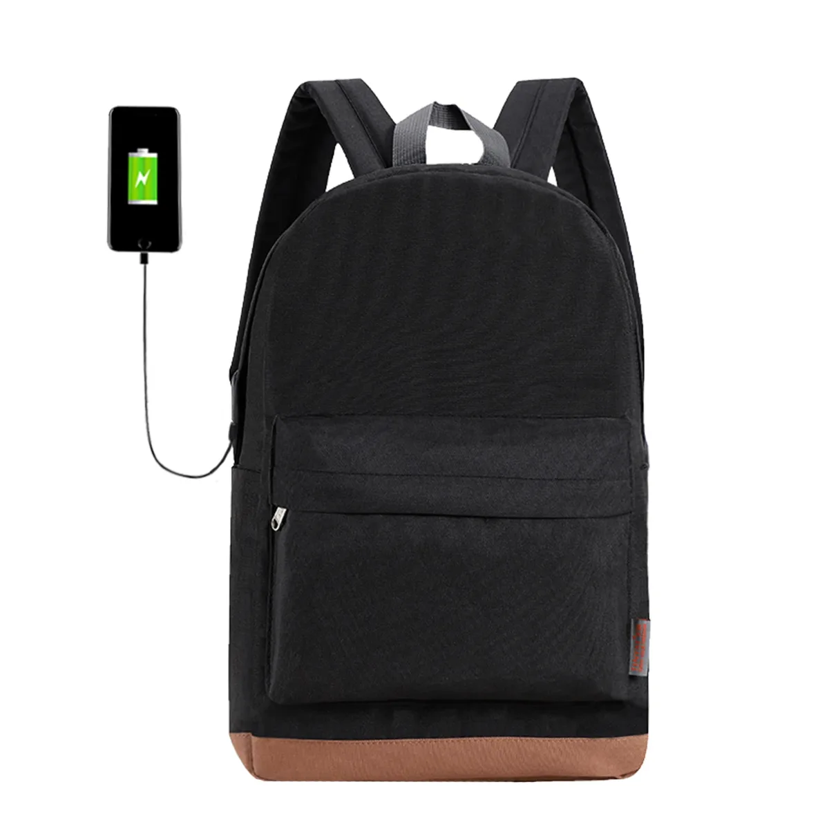tinyat sac à dos de voyage multi-poches de 14 pouces pour hommes et femmes, sac d'école étanche avec compartiment pour ordinateur portable, sports de plein air