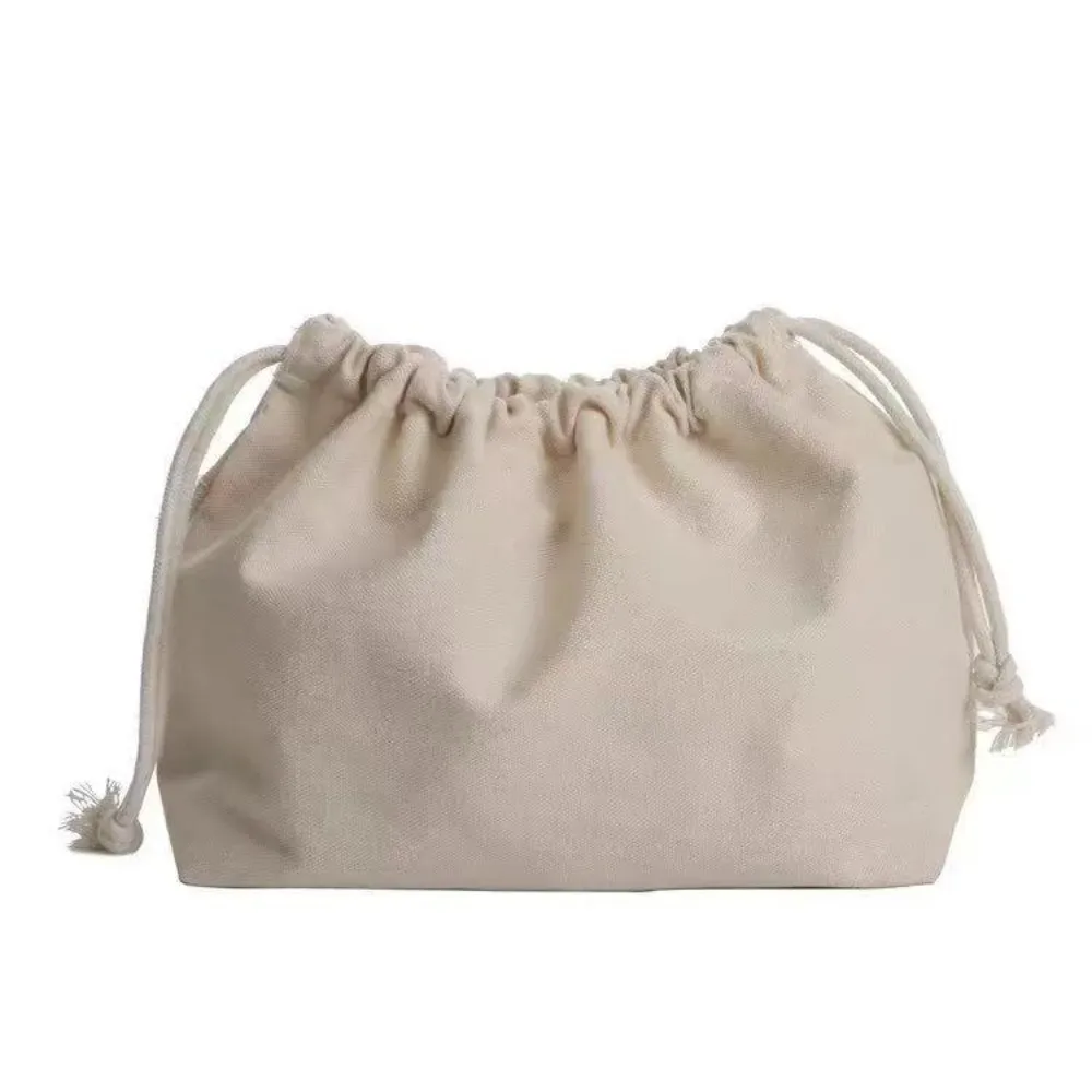 sacs cosmétiques portables en toile avec cordon de serrage, sacs de toilette souples réutilisables, sacs organisateurs de bijoux, cadeaux