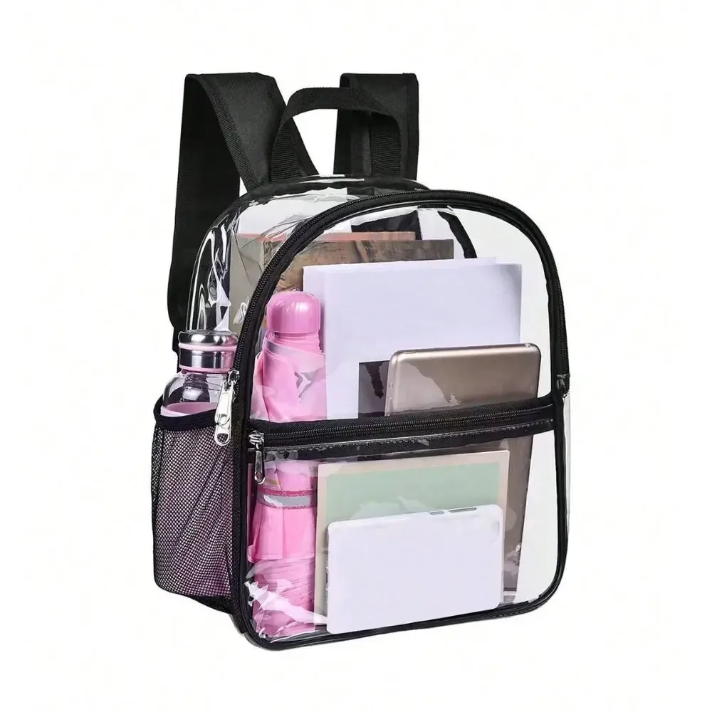 petit sac à dos transparent en pvc imperméable, sac de téléphone portable de plage d'été, sacs de rangement pour voyage et école