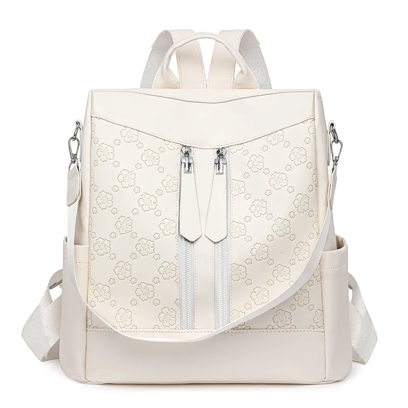 sac à dos antivol de grande capacité pour femmes, sac à main de voyage en cuir, sac à bandoulière élégant pour dames, travail, collège, usage quotidien