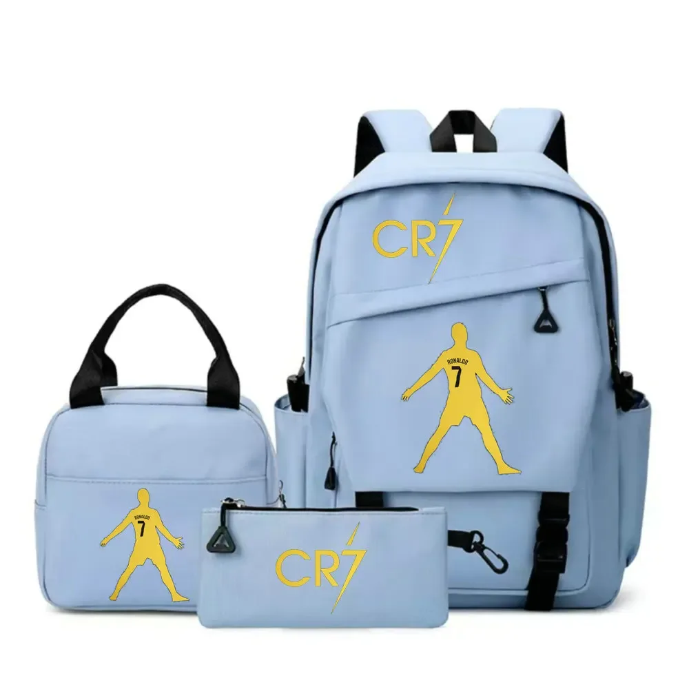 sac à dos cr7 pour étudiants, femmes et hommes, sac à dos tendance pour ordinateur portable, sac à dos quotidien pour adolescents, sac messager