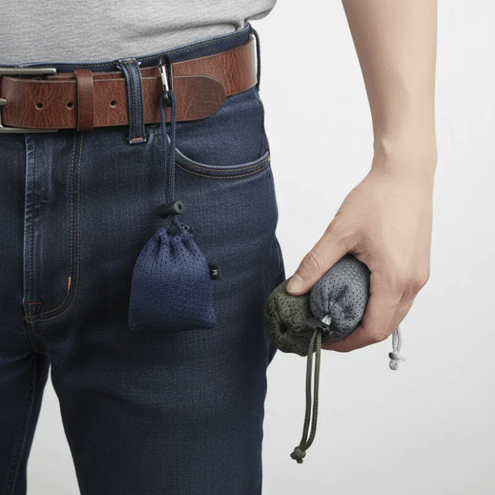 sac de courses pliable en nylon portable, sac fourre-tout réutilisable en nylon durable, mécanisme de pliage, matériau imperméable, sac écologique ultra-léger