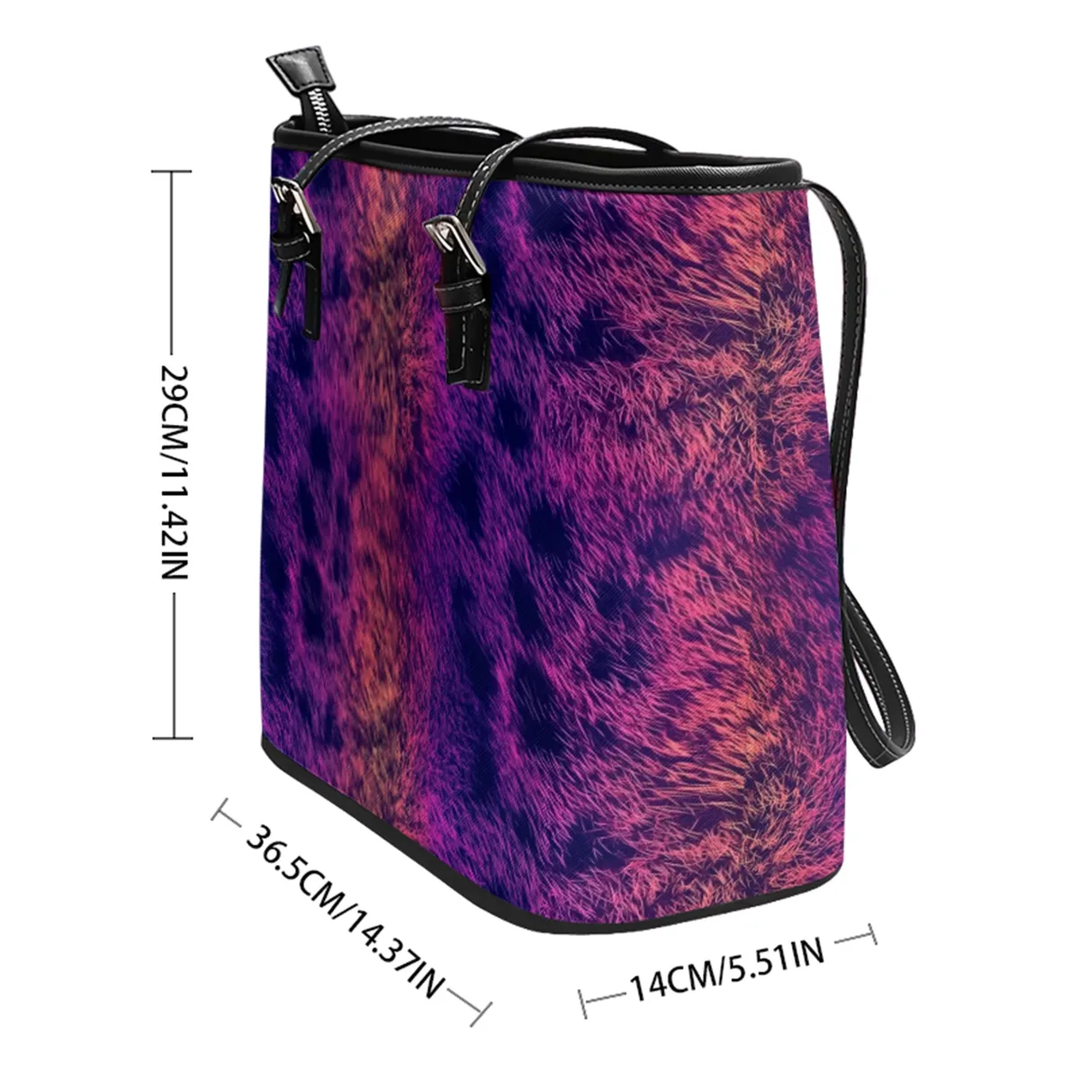 Animal urbain imprimé léopard Oxford PVC cuir grand cartable sacs à main sac à bandoulière léger voyage fourre-tout travail week-end sac à main