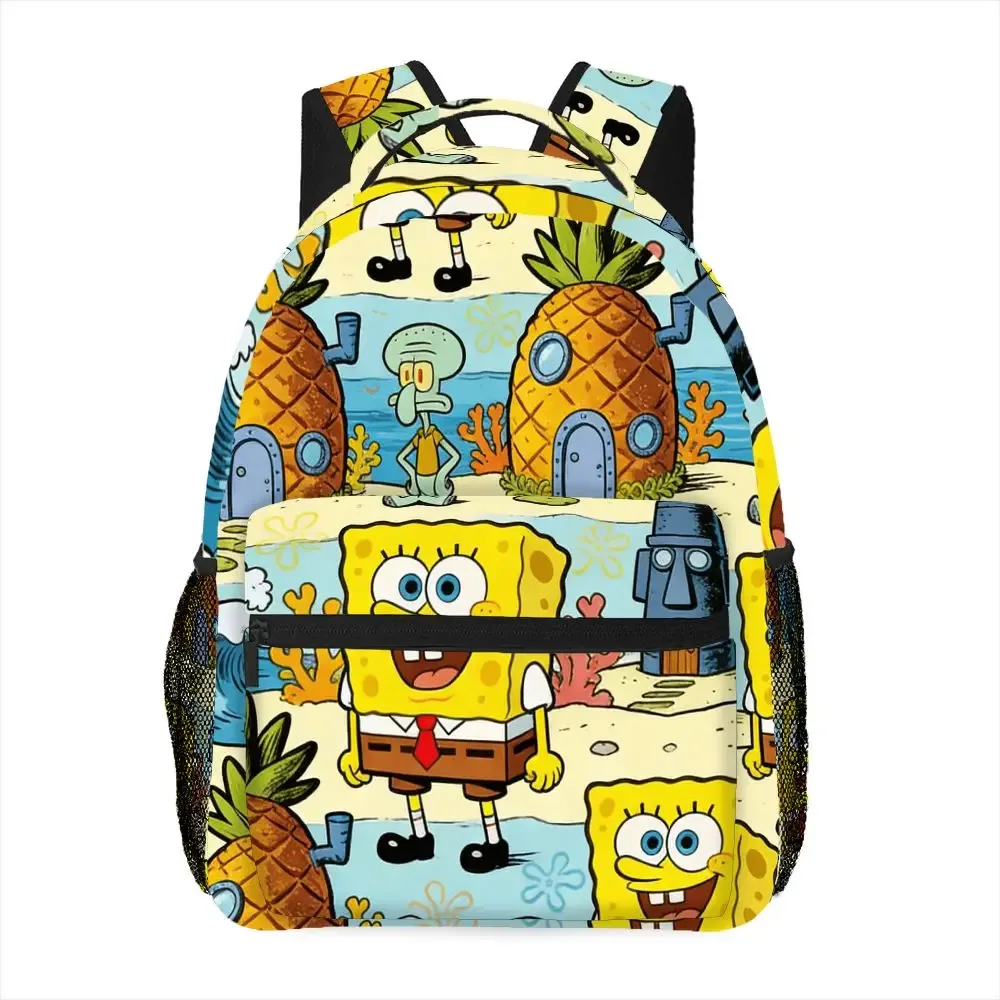 sac à dos spongebob squarepants pour femme, imprimé maison d'ananas de dessin animé, sac à dos de voyage léger avec plusieurs poches