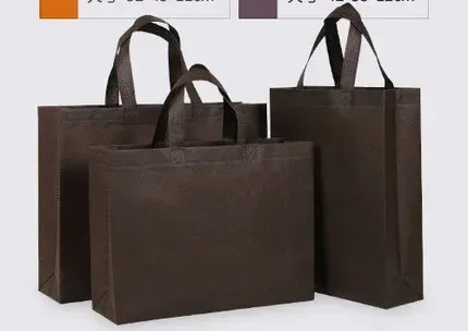 lot de 20 sacs fourre-tout non tissés, sac de shopping durable et écologique avec poignées pour les courses, possibilité d'impression personnalisée du logo.