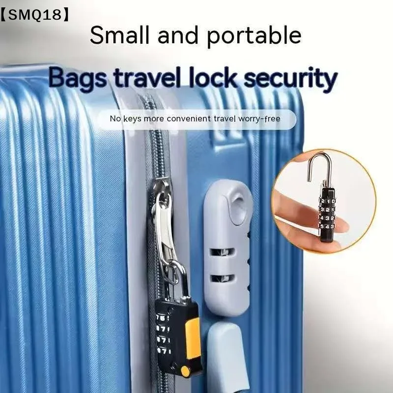 cadenas à combinaison multicolore à 4 chiffres avec code réinitialisable et anse en métal robuste, parfait pour les casiers de gym, les bagages et les voyages【smq】